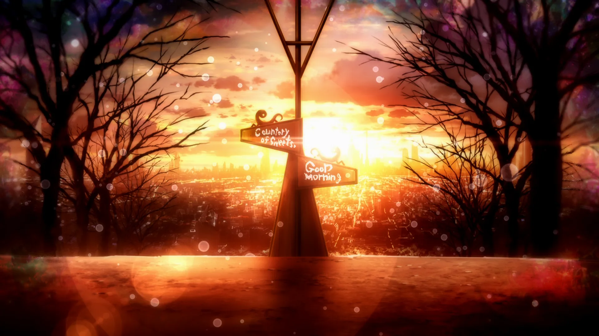The night has ended, now it is morning.